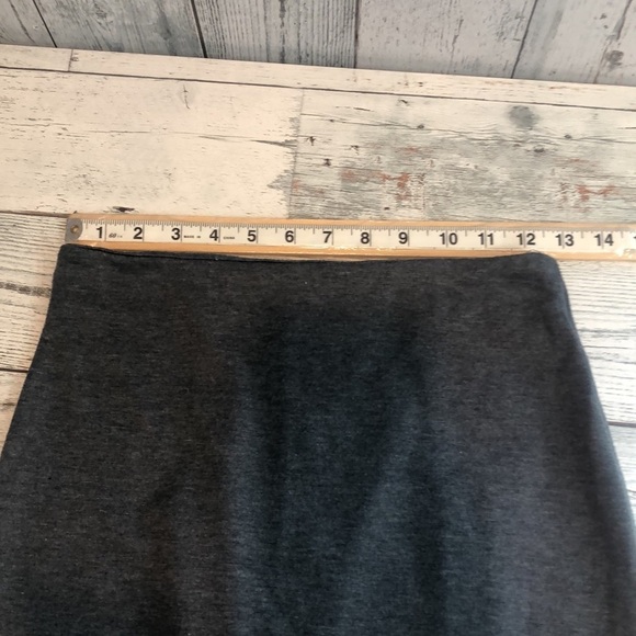 Solemio Charcoal Gray Pencil Skirt Medium - Picture 6 of 9